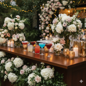 Elegance meets fun at our Moradabad cocktail event Cocktail event decoration setup in moradabad