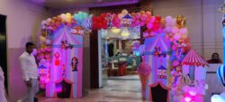 Birthday party balloon gate decoration with luxury structure Elegant Birthday party balloon gate decoration