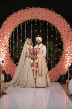 Luxury Engagement wedding decoration with couple pink theme decoration service provide in moradabad Luxury Engagement wedding decoration with couple pink theme decoration