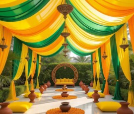 Haldi/Mehendi decoration with all service provide in moradabad and all up Haldi/Mehendi decoration with all decoration